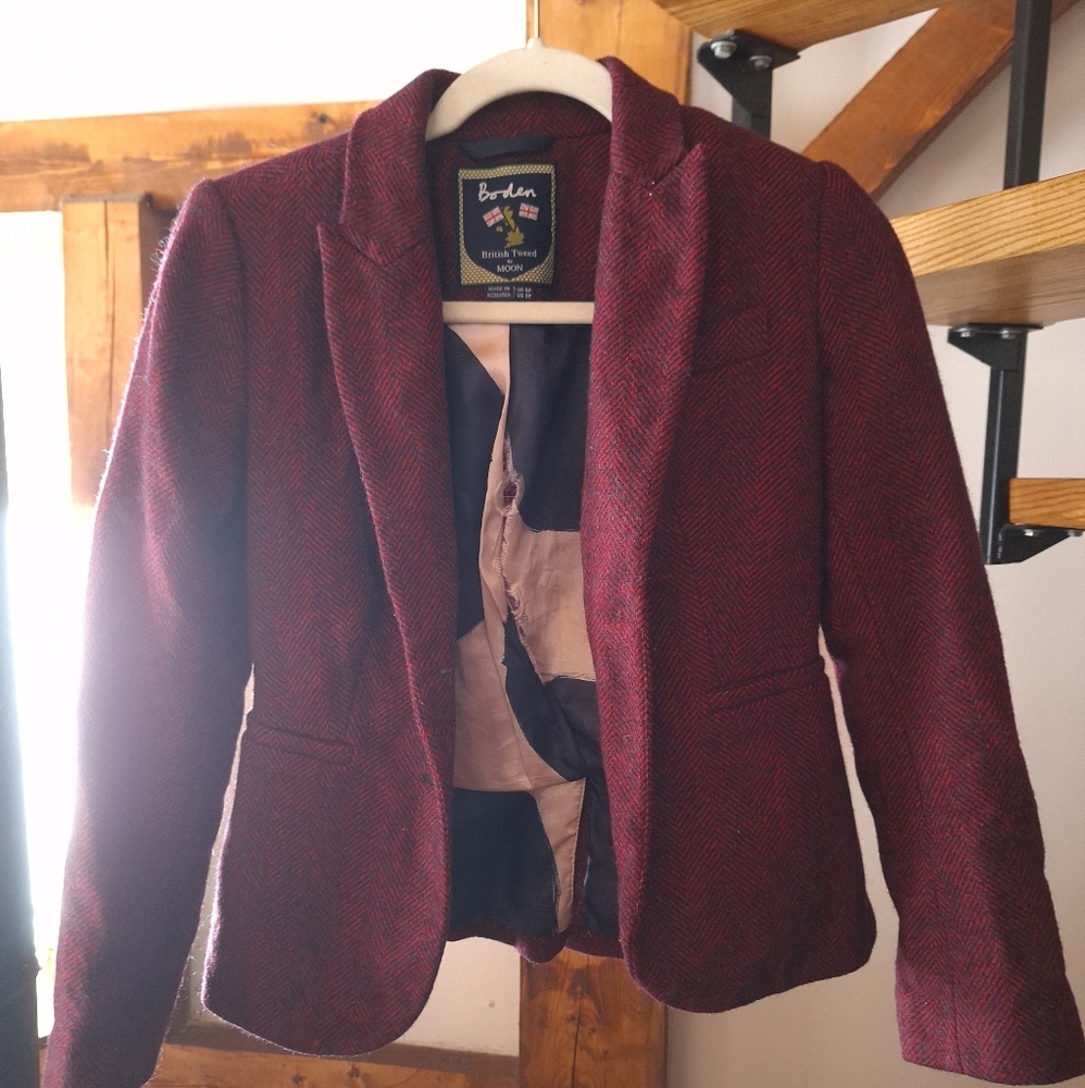 Boden Wool Wine color Blazer